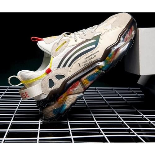 Summer breathable Running Shoes for Men 2020 New Mesh No-slip Shock Absorption Trend Sports Jogging Fitness Shoes Clunky Sneaker