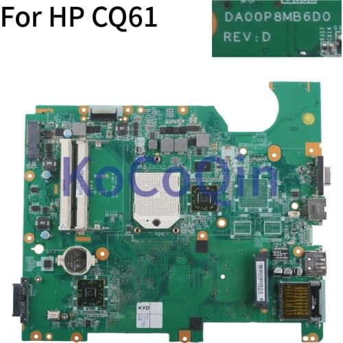 KoCoQin Laptop motherboard For HP CQ61 Mainboard 577065-001 577065-501 DA00P8MB6D0