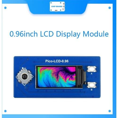 Waveshare 0.96inch LCD Display Module For Raspberry Pi Pico, 65K RGB Colors, 160×80 Pixels, SPI Interface