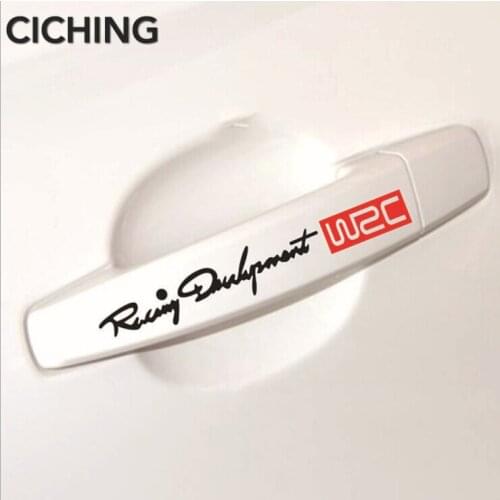 4pcs Car Door Handle Stickers Accessories for Honda Accord Odyssey City Fit Accord Civic CRV for Mazda 2 3 5 6 8 CX 5 CX-5 CX-7