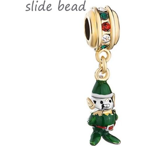 New charm pendant bead color elf. fit Pandora charm bracelet and necklaces