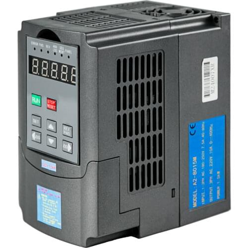 1.5KW 2HP 220V 7A single-phase/three-phase variable frequency drive VFD