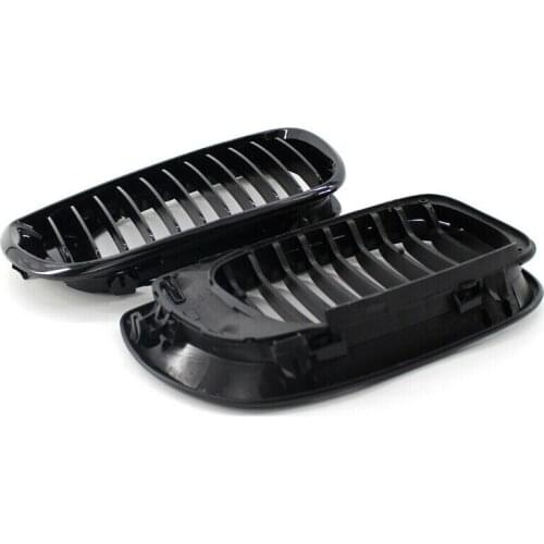 Replacement Front Kidney Grille Grill Glossy For BMW E60 E61 5 Series M5 03-09