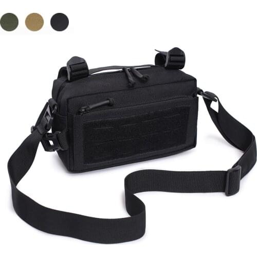 1000D Tactical Molle Pouch Bag Military Crossbody Chest Waist Bag Pouch Nylon Shoulder Bag Hunting Pack Tool Bag