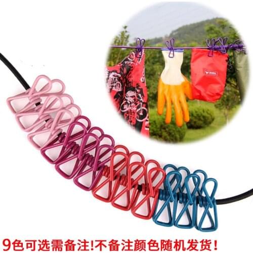 Outdoor home color clothes rope travel portable windproof anti-skid sun drying camping equipment keychain gear tools