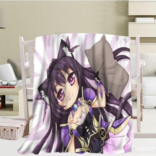 High Quality Date A Live Blankets 3D Printing Soft Blanket Throw On Sofa/Bedding Portable Adult Travel Cover Blanket