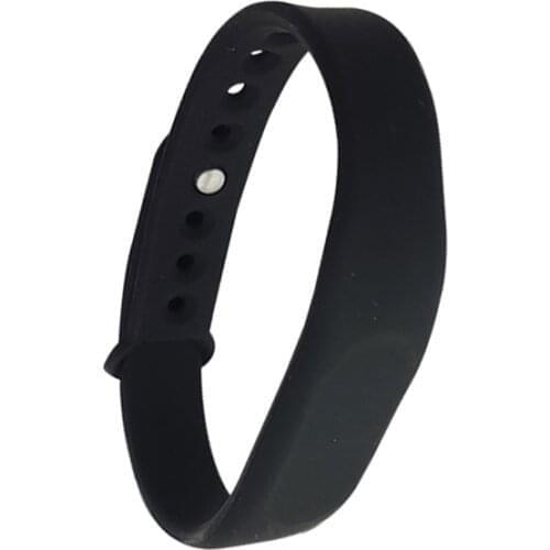 （1PCS/LOT New Dellon RFID Adjustable TK4100 125khz Silicone Waterproof RFID Wristband Bracel ID Tags