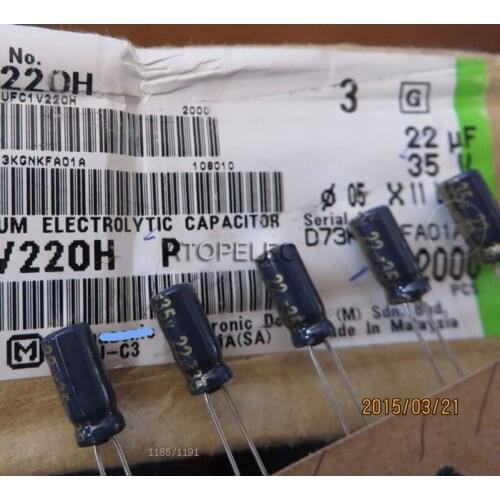10pcs FC Series 22uF/35V Electrolytic Capacitors Hi-Fi Audio 105 Deg.C
