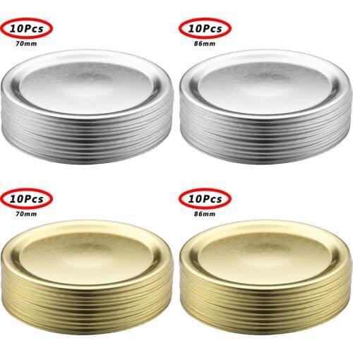 20Pc Mason Jar Split-Type Lids (Not Include Band) Sealing Leak Proof Mason Jar Lids Solid Caps Regular Mouth & Wide Mouth Jars