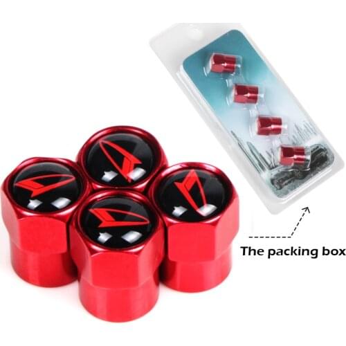 4pcs Metal Wheel Tire Valve Caps Stem Case For Daihatsu D-base D-R PICO Car Badge Auto Accessories