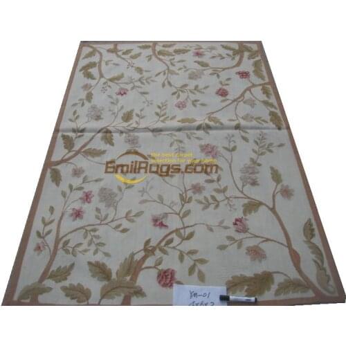 Antique French Style Aubusson Carpet Aubusson Needle Oriental Carpet Hand-knotted Wool Handmade Sofa Floor Use