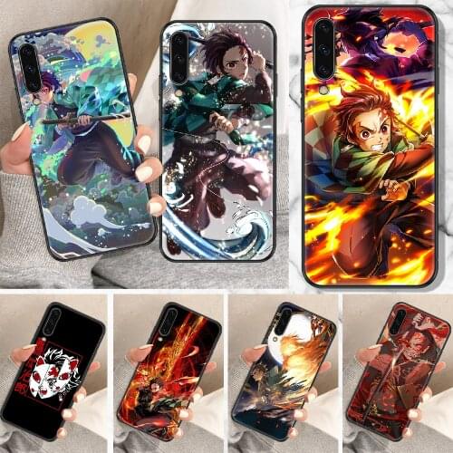 Demon Slayer Kamado Tanjirou Phone Case For Samsung Galaxy A 10 12 20E 21S 30 32 40 50 51 52 70 71 72 5 6 7 2016 2018 black art