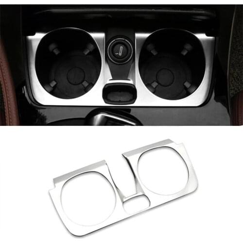 Car Front Water Cup Holder Frame Decoration Cover for-BMW 5 Series F10 F18 2014-2017