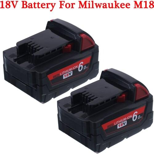 For Milwaukee M18 6.0Ah 18V M18 Power Tools Rechargeable Li-ion Battery Replacement 48-11-1815 48-11-1850 48-11-1840 Z50