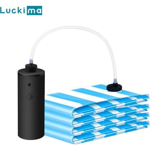 Electric Vacuum Storage Pump Air Compressor for Clothes Organizer Bag Food Sous Vide Bags Home Travel Seal Space Saving Packet