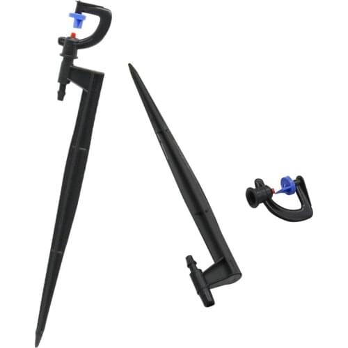 G-type 180 Degree Refraction Nozzles with 19cm Bracket Holder Kit Garden Agriculture Plants Irrigation Sprinklers 5 Sets