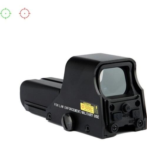 Holographic Sight Tactical Reflex Red Green Dot Sight Scope Brightness Adjustable for Airsoft Rifle Hunting with 20mm Rail Mount