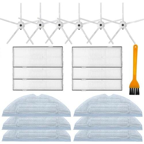 Hot TOD-HEPA Filter Washable Side Brush Mop Cloths for Xiaomi Roborock S7 T7S T7SPlus Accessories Spare Parts Vacuum Cleaner