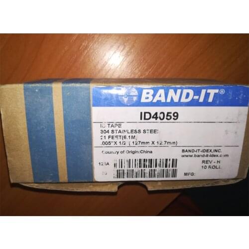 ID4059 stainless steel tape cable tie ss tape for printer 304 Sstainless steel Tape 10 Roll for Embossing Tool 6.1m/roll