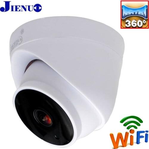 JIENUO 1080P HD Panoramic View Wireless Camera Ip Cctv Security Surveillance Video Audio Cam Infrared Dome Wifi Smart Home Ipcam