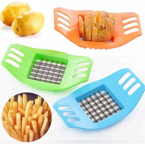Stainless Steel French Fry Chip Slicer Dough Vegetable Fruit Crinkle Wavy Slicer Knife Potato Cutter Chopper French Fry Maker