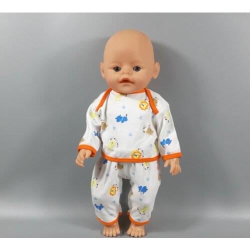 Fit 18 inch 40-43cm Born Baby Doll Clothes Doll Unicorn Rabbit Down jackets shoes Accessories For Baby Birthday Festival Gift 12