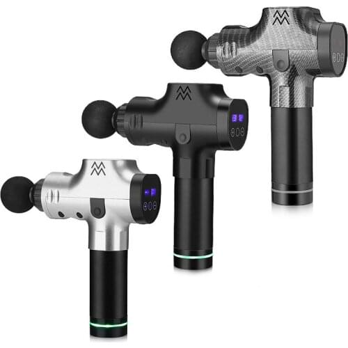 Fascia Massage Vibration Muscle Gun Muscle Relaxation Massager Vibration Massage Fitness Equipment 6 Speed 6 Massage Heads