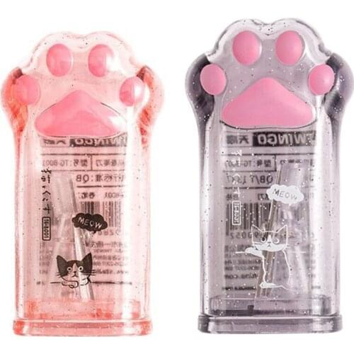 Mini Cartoon Paw Pencil Sharpener for (6-8mm) HB 2B Soft Charcoals Hard Charcoals Colored Pencils Makeups Pencils More