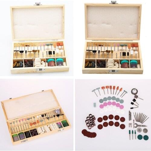 Electric Grinder Set Household Combination Tool Wooden Box Electric Grinder Accessorie Electric Grinder Special Rod Diameter 3MM