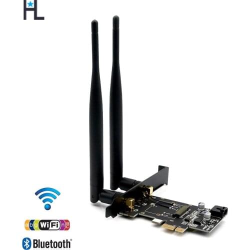 NGFF M.2 key A to PCI-e X1 Adapter for WiFi and Bluetooth Card