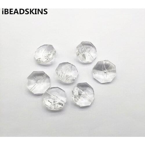 New arrival! 23mm 145pcs Clear acrylic Faceted Octagon-shape beads for Necklace,Earrings parts,hand Made Jewelry DIY