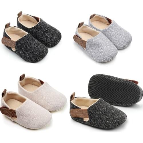 Baby Boy Shoes Infant Soft First Walkers Toddler Kids Nonslip Indoor Outdoor Shoes Spring Autumn Cotton Fabric Prewalkers