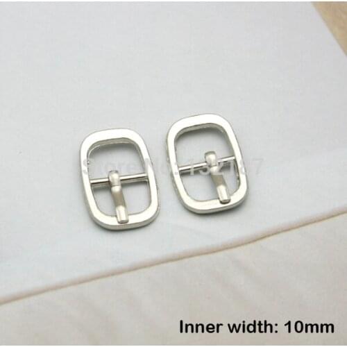 Wholesale metal small 10mm shoe buckle with pin alloy sandal buckle BK-042