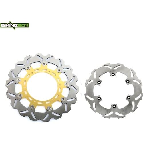 BIKINGBOY Front Rear Brake Discs Disks Rotors 640 LC4 00-02 LC4-E Six Days Supermoto 00 01 660 LC4 Rallye 99 00 660 Rallye 01 02