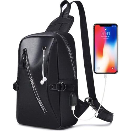 HANSOMFY Luxury Brand Chest Bag Messenger Crossbody Bags for Men Shoulder Sling Bag Waterproof Short Trip mobile phone bag X2-29