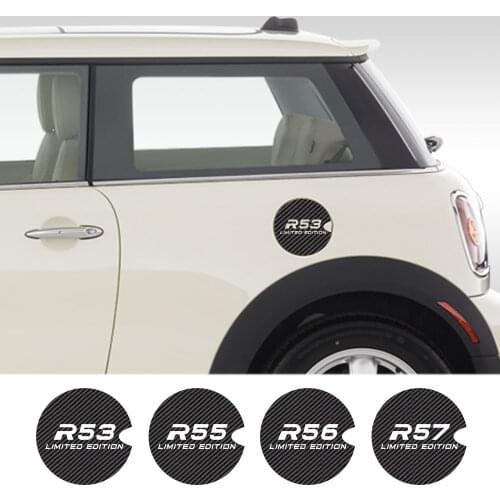 Car Styling Tank Cap Stickers Decals Carbon Fiber Exterior Decoration For MINI Cooper R55 R56 R57 R58 R60 R61 F54 F56 F57 F60