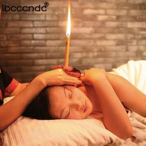 10 pcs/set Ear Candles Healthy Care Ear Treatment Ear Wax Removal Cleaner Ear Aromatherapy Treatment Therapy Random Color