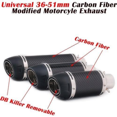 Universal Motorcycle Leo vince Exhaust Pipe Escape Modified Motorbike Muffler DB Killer For R15 GSXR150 TTR 230 PCX125 MT125