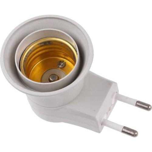 E27 Screw Lamp Bulb Socket Bases Holder Bracket LED Bulb Adapter w/Switch