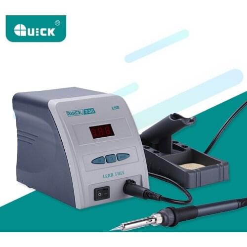 QUICK 236 110V/220V 90W High-Frequency Antistatic Soldering Station Lead - Free Digital BGA Welding Iron Rework Tool