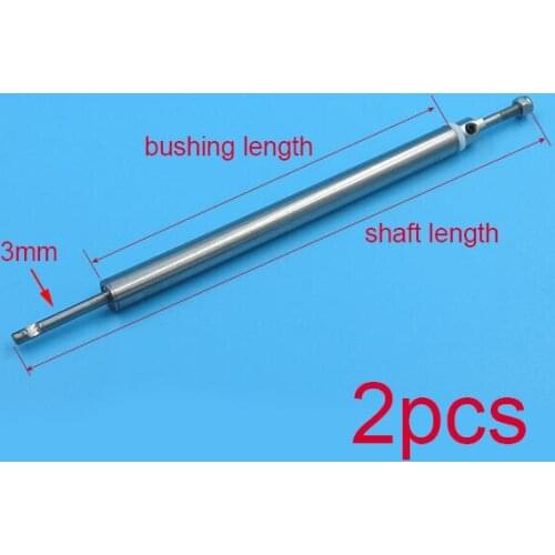 2PCS 3mm RC Boat Model Drive Shaft w/Bushing Kit 100/150/200/250/300mm Spare Part For DIY RC Model Boat