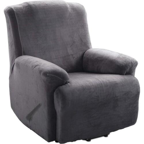 Velvet 4 Piece Stretch Recliner Covers Recliner Chair Covers for Leather and Cloth | Living Room Recliner Chair Slipcovers