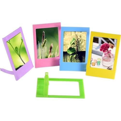 5pcs/set Colorful Fujifilm Instax Mini 8 7s 25 50 90 Instant Camera Photographic Home Decor 3 inch Unbreakable Desk Photo Frame