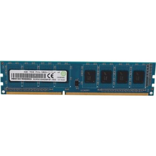 DDR3 4GB Desktop Memory 1RX8 PC3L-12800U 1600Mhz 240Pins 1.35V CL11 DIMM Ram for AMD Motherboard
