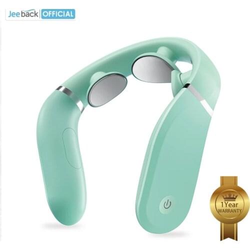Jeeback G2-F Electric Neck Massager Constant 42℃ Hot Compress 360°Floating Head 83t/m TENS Pulse Massage Double-effect Relax