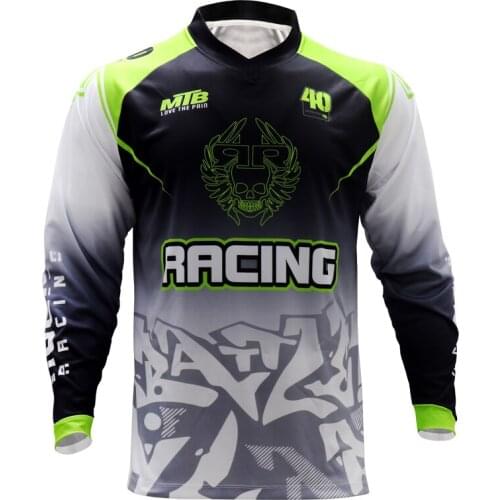 Motocross MTB Jersey Downhil Mountainbike DH Shirt MX Motorfiets Kleding Ropa Voor Mannen Quick Dry MTB T shirt