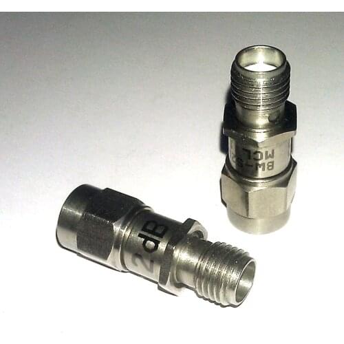 SMA coaxial fixed attenuation DC-18G 50ohm 2W 1dB to 40dB