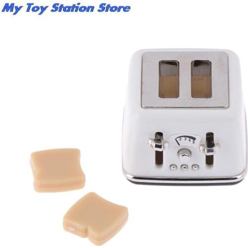 New 1:12 Doll House Miniature Bread Machine Bread Slices for Dollhouse Decor Accessories 1/12 Scale Classic Kitchen Toys