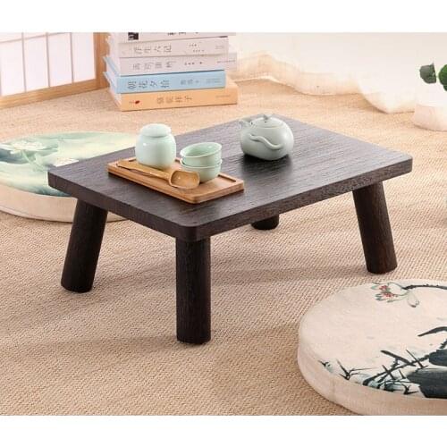 Japanese Antique Small Table 50x35x20cm Paulownia Wood Traditional Asian Furniture Living Room Low Floor Coffee Table Wooden