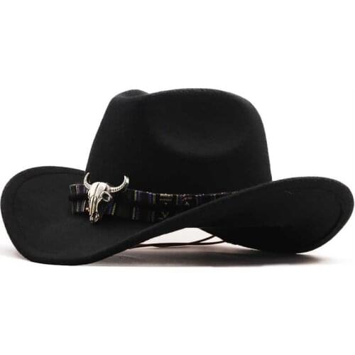 Western New Vintage Cowboy Hat For Men Wide Brim Cowboy Jazz Cap With Leather Belt Sombrero Cap Four Seasons